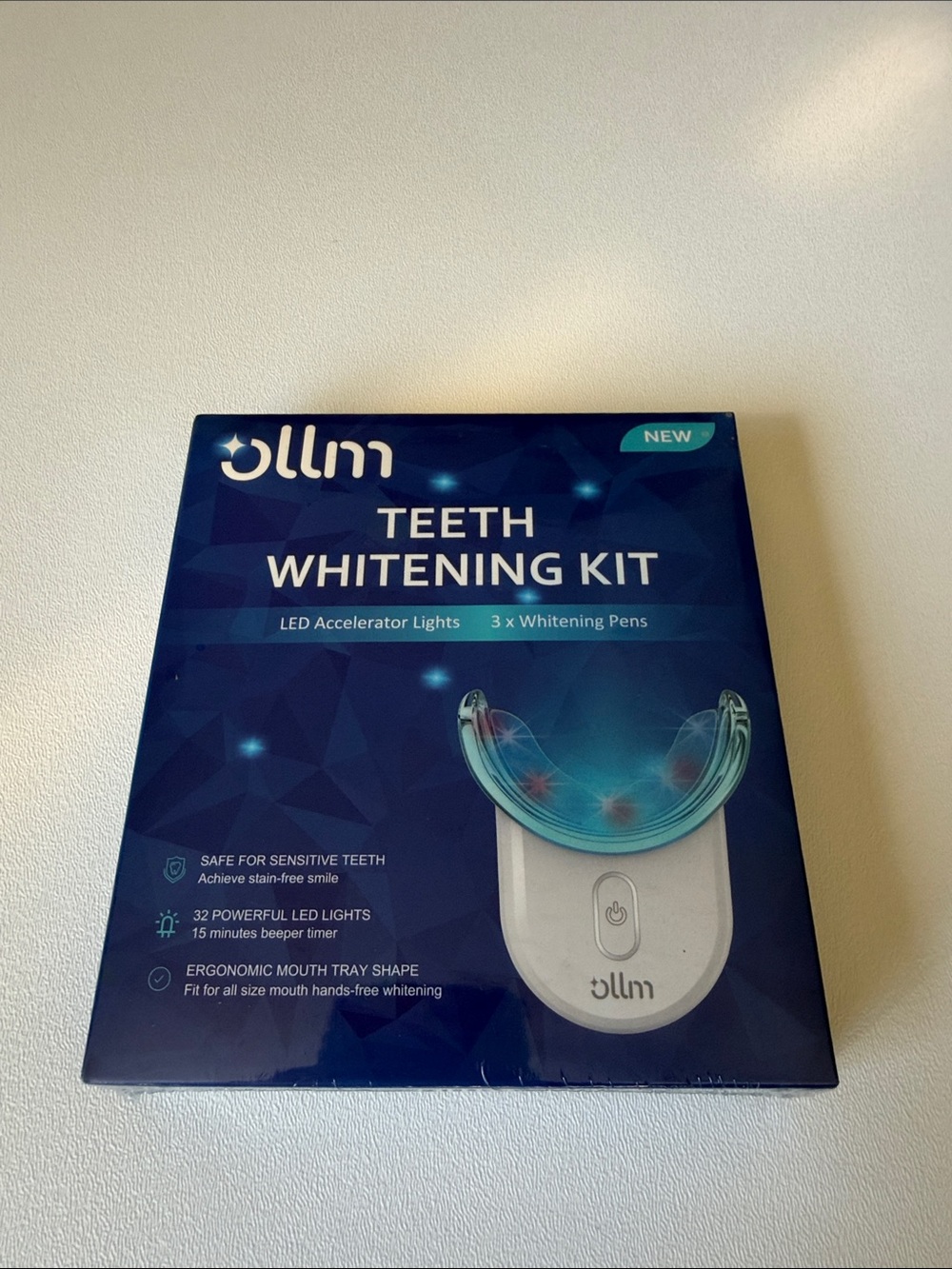 Blue Teeth Whitening Kit with LED Accelerator